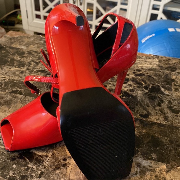 VIA SPIGA MADE IN ITALY RED HIGH HEEL SHOES - Picture 4 of 10